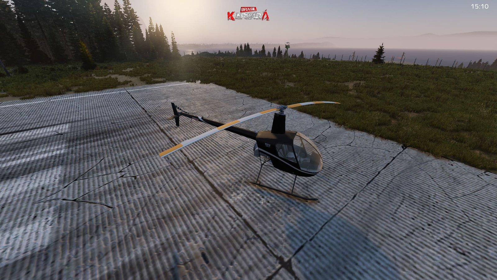 Helicóptero R22 Preto