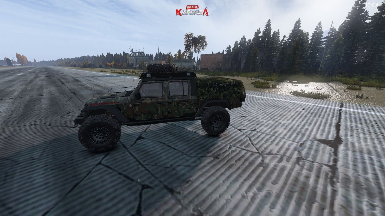 Jeep Gladiator camuflado verde